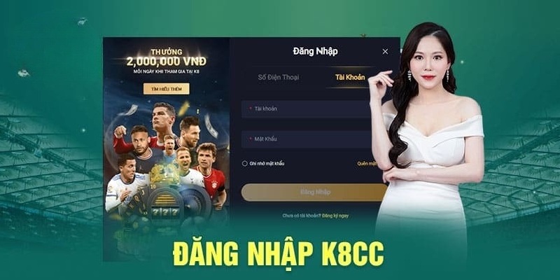 Thao tác đăng nhập tại K8CC nhanh gọn lẹ