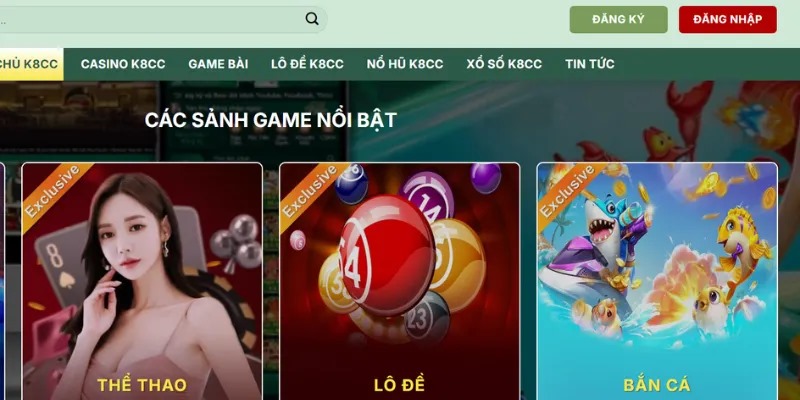 Đăng ký K8CC nhận được nhiều lợi ích từ dịch vụ đến sản phẩm cá cược
