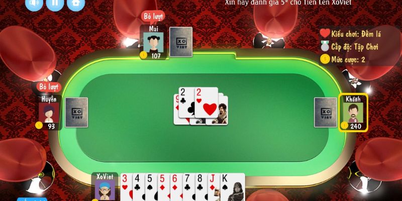 Cách tính thưởng trong Tiến lên miền Nam