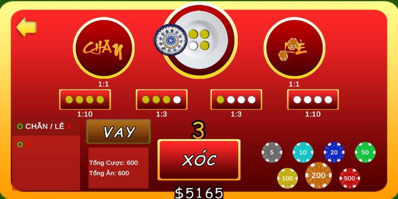 Luật đặt cược tài xỉu offline